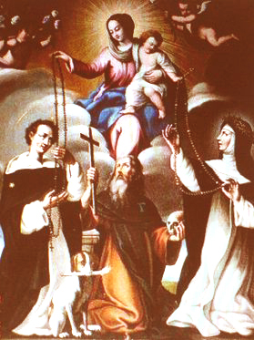 Maryja wręcza św. Dominikowi różaniec (obraz)