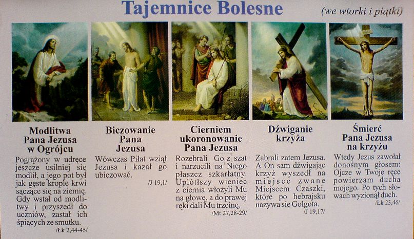 Tajemnice bolesne - tablica