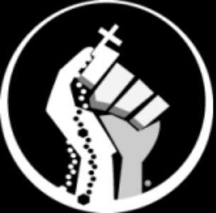 Real men pray the rosary logo