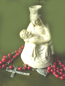 Pieta, różaniec