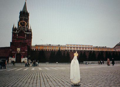 Figura NMP Fatimskiej na placu Czerwonym w Moskwie